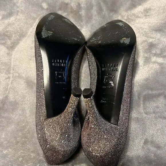 Stuart Weiztman Gold/Copper Heels - Picture 2 of 7